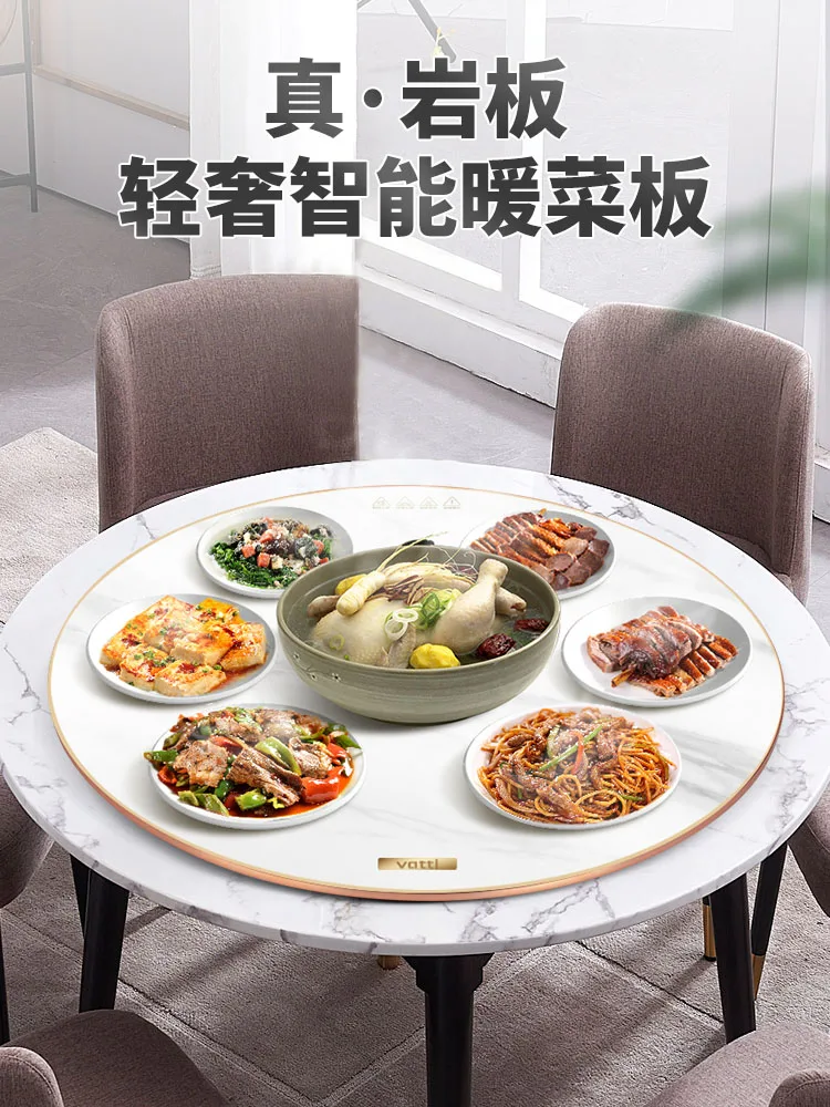 Hot pot rice insulation board, circular rock plate, hot dish board, household hot dish utensil with induction cooker