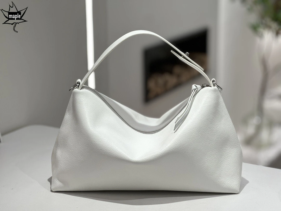 New Classic Simplicity Soft Hobo Tote Borsa a tracolla da donna in pelle scamosciata / pelle di mucca di colore rosso beige Borsa da donna di qualità per il tempo libero - immagine 4