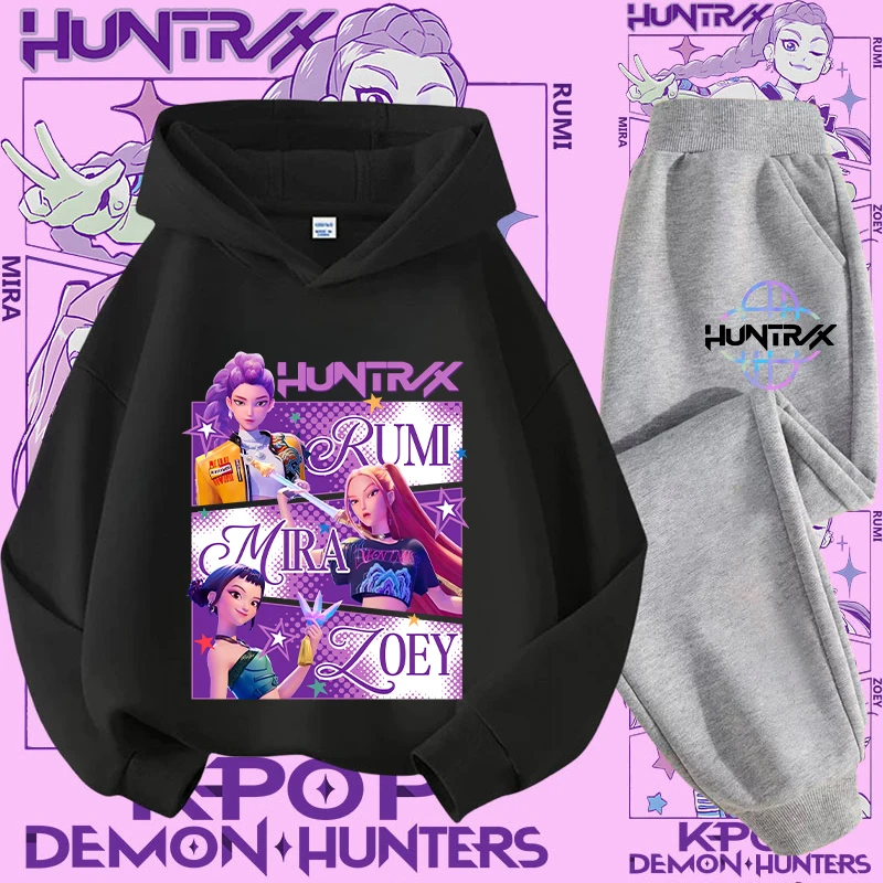 Sweat à Capuche K-Pop Demon Hunters - Style Streetwear Pour Enfants Et Ados, Idéal Concerts Et Looks Décontractés