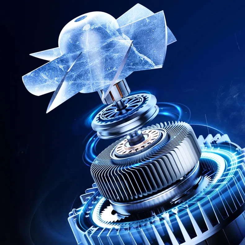 مروحة معلقة على الخصر من Xiaomi 2025، مشبك خصر محم...