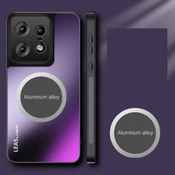 Luxury Metal Magnetic Car Holder Shockproof Case Cover for Edge 60 Pro 5G (Purple)