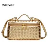 Nouveau Sac à Main Femme 2026 Tressé à la Main en Cuir PU Style Vintage, Sac Bandoulière avec Sangle Réglable 4