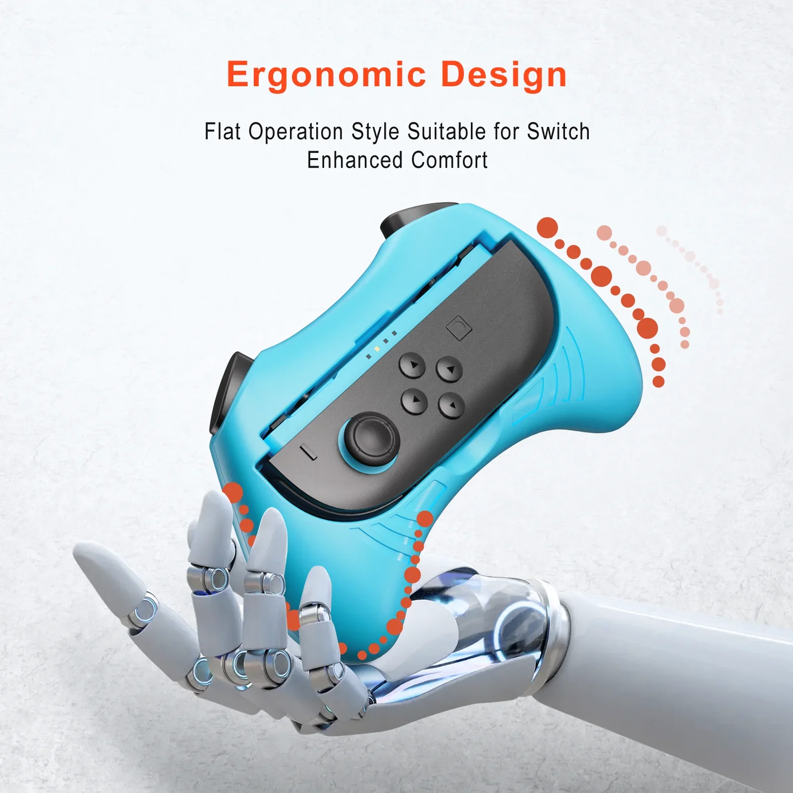 GAMINJA Game Accessories 2PCS Comfort Grips For Switch 2 Console Hand Grip Left Right Bracket Holder Controller Gamepad
