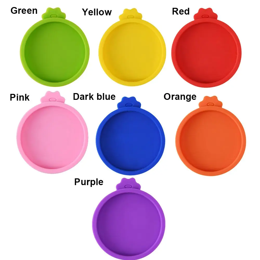 Reusable Pet Supplies Keep Fresh Cans Cap Silicone Can Lid Food Tin Cover Fresh-keeping Lid Pet Can Covers images - 6