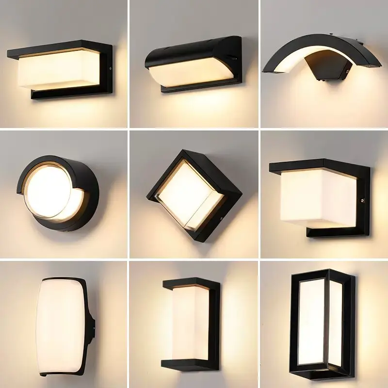Outdoor Balcony Garden Lights Led Wall Light Waterproof IP65 Motion Sensor Led Outdoor Lighting Porch Lights Outdoor Wall Lamp