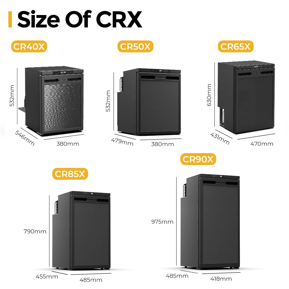 Alpicool CR40X RV Car Refrigerator AC DC Dual Use Cooler Home Vehicle 12V 24V Freezer Compressor Car Fridges RV Cooler