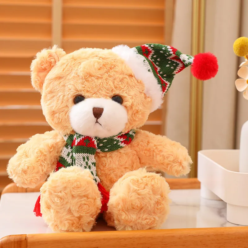 

Plush Dolls Stuffed Bear Doll Cuddle Bears Christmas Decoration Gift Creative Birthday Present for Childrens Boys and Girls