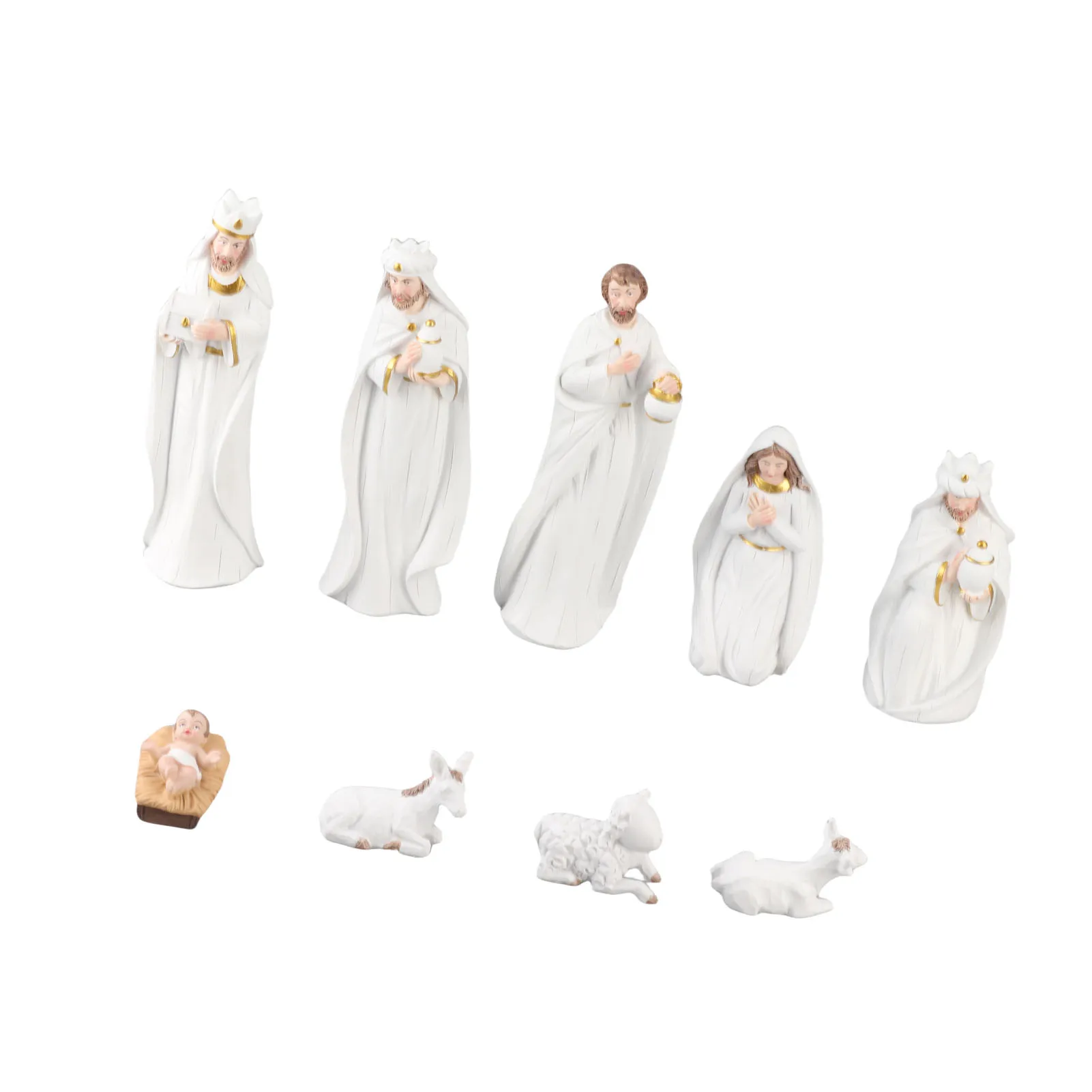 Christmas Decorations Christmas Manger Set Decorations Resin Crafts Christmas Manger Set Nativity Scene Set Manager Nativity Set