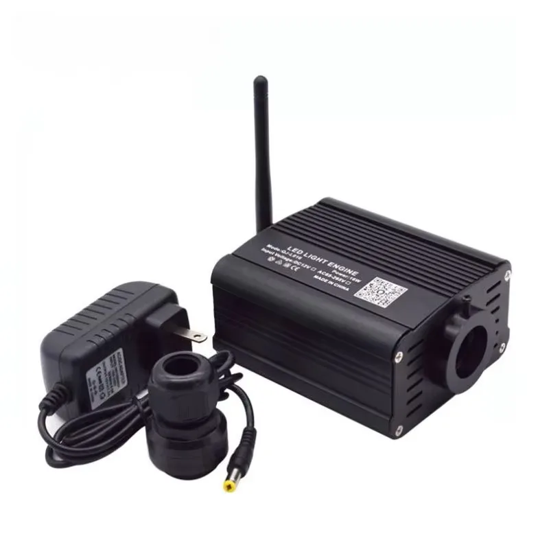 Fiber Optic Lamp 1X APP Bluetooth Control 16W RGBW LED Fiber Optic Light Engine Driver with 28key RF remote for RGB Ceiling star