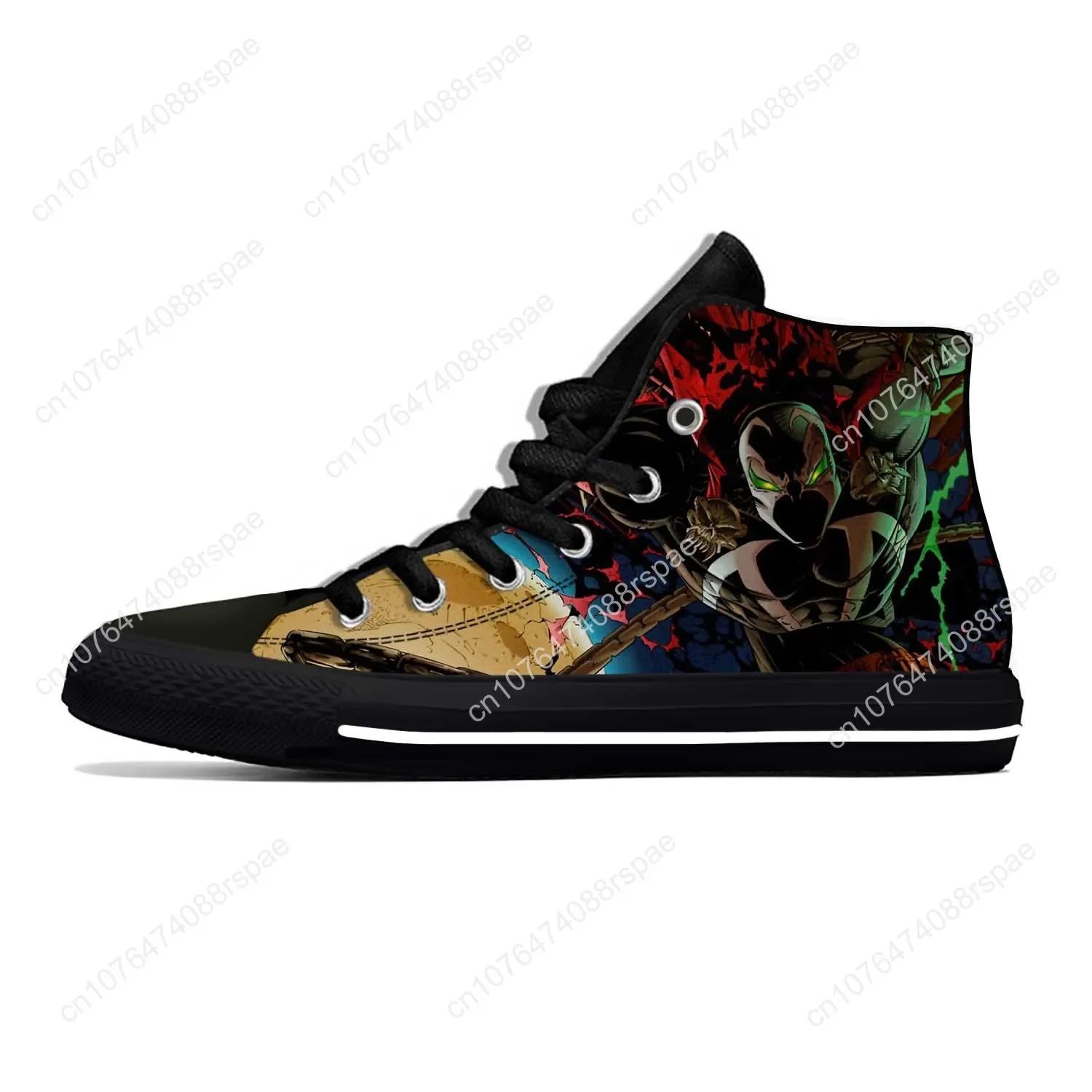 Anime Cartoon Manga Spawn Superhero Fashion Latest Casual Shoes High Top Lightweight Board Shoes Breathable Men Women Sneakers