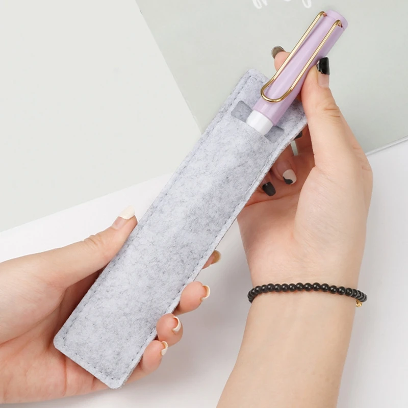 Practical Pencil for CASE School Pen Storage Bag Felt Pen for CASE Single Hole Protective Sleeve Small Sign Cover St pencil case
