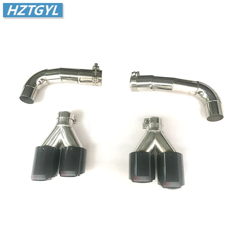Stainless Steel Muffler TipS For Audi Q8 Tuning 2020 Up