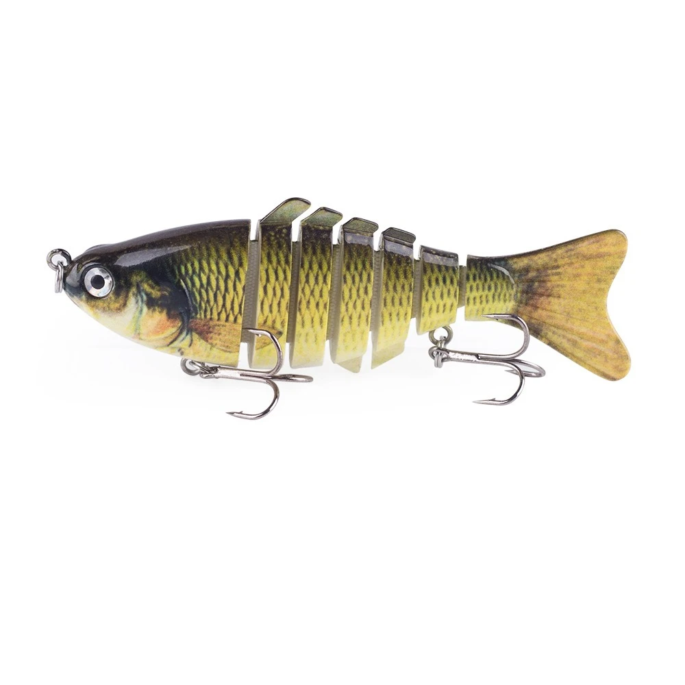 1 Stück Mehrteiliger Harter Köder 10cm 15g Haken Realistischer Harter Plastikköder Wobbler Praktische Süßwasserköder Angelzubehör – Detail 9