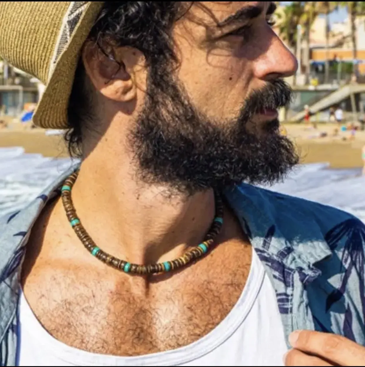 

Summer Beach Bohemian Men's Surfing Coconut Shell