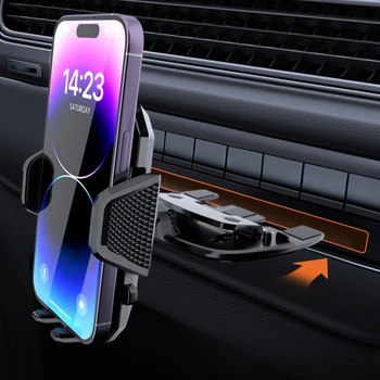 Supporto per auto Staffa per slot per CD Supporto universale regolabile 360 ° Supporto per telefono cellulare con rotazione per iPhone Xiaomi Samsung GPS