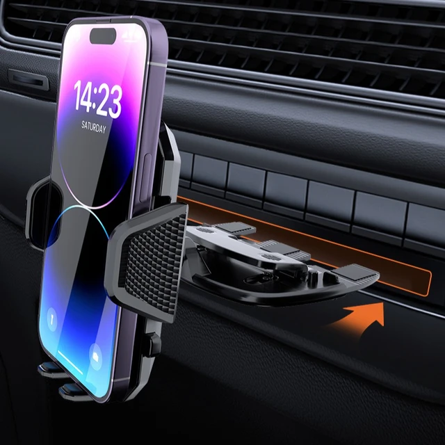 Car Holder CD Slot Bracket Universal Adjustable Support 360° Rotation Mobile Phone Stand for IPhone Xiaomi Samsung GPS 1