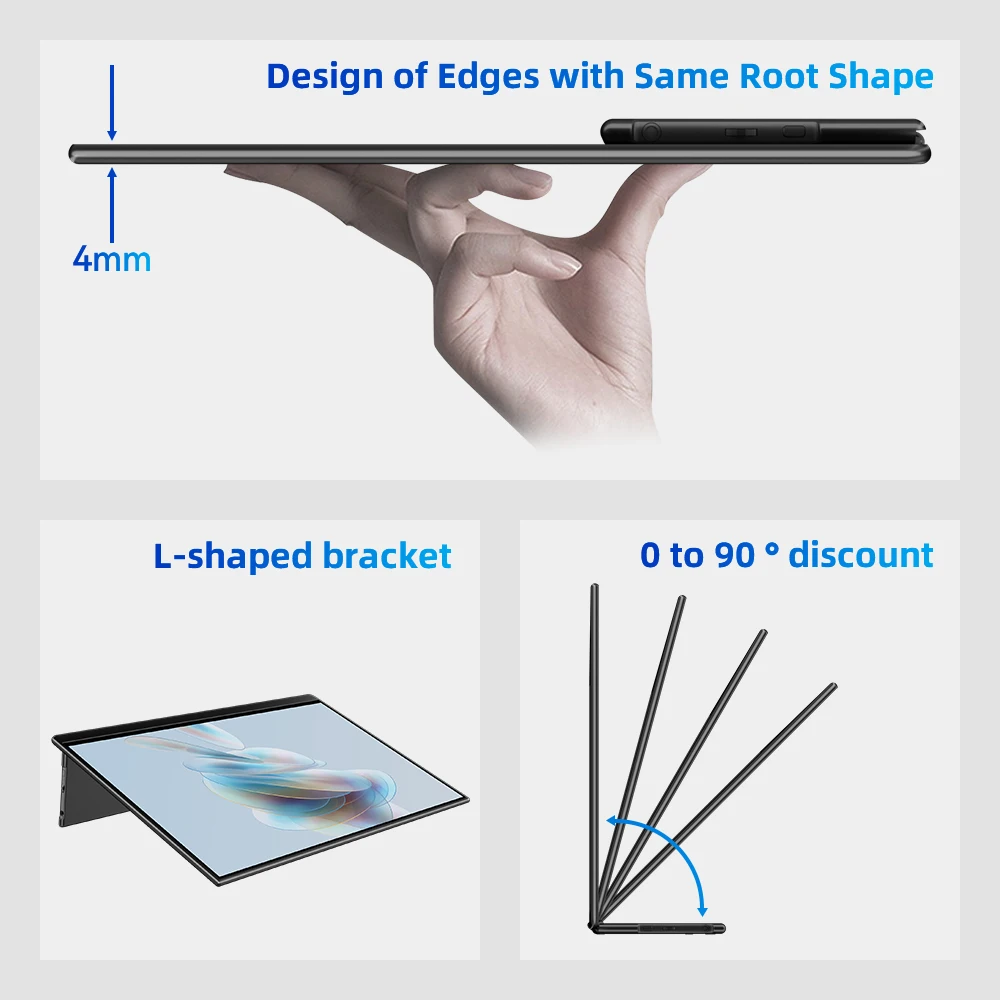 EHOMEWEI OLED ޴  Om ø, ġ Ʈ  ƺϿ, 13.3 ġ FHD 60HZ 100% DCI-P3 16:9
