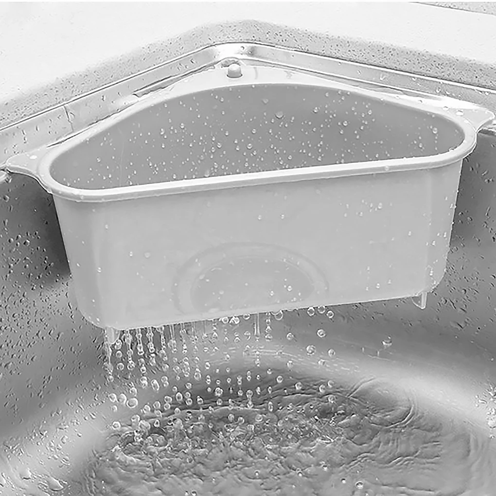 

Kitchen Sink Filter Basket Corner Drain Storage Tool Basket Suction Cup Sink Filter Rack Fruit Vegetable Drainer Sponge Rack