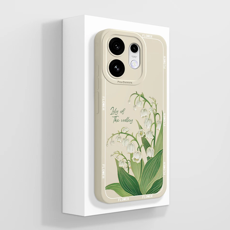 Elegant Chinese Ink Floral Soft Silicone Phone Case - Full Coverage Bumper Protection