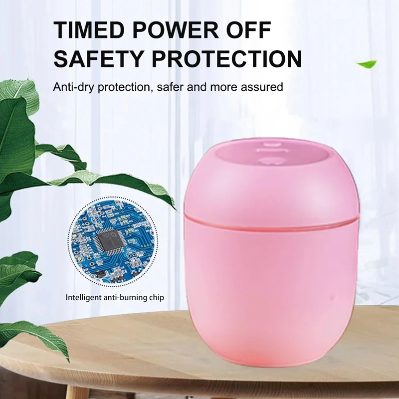 Air humidifier USB Mini Air Humidifier Aroma Essential Oil Diffuser For Home Car Ultrasonic Mute Mist Maker Diffuser with LED Color Lamp