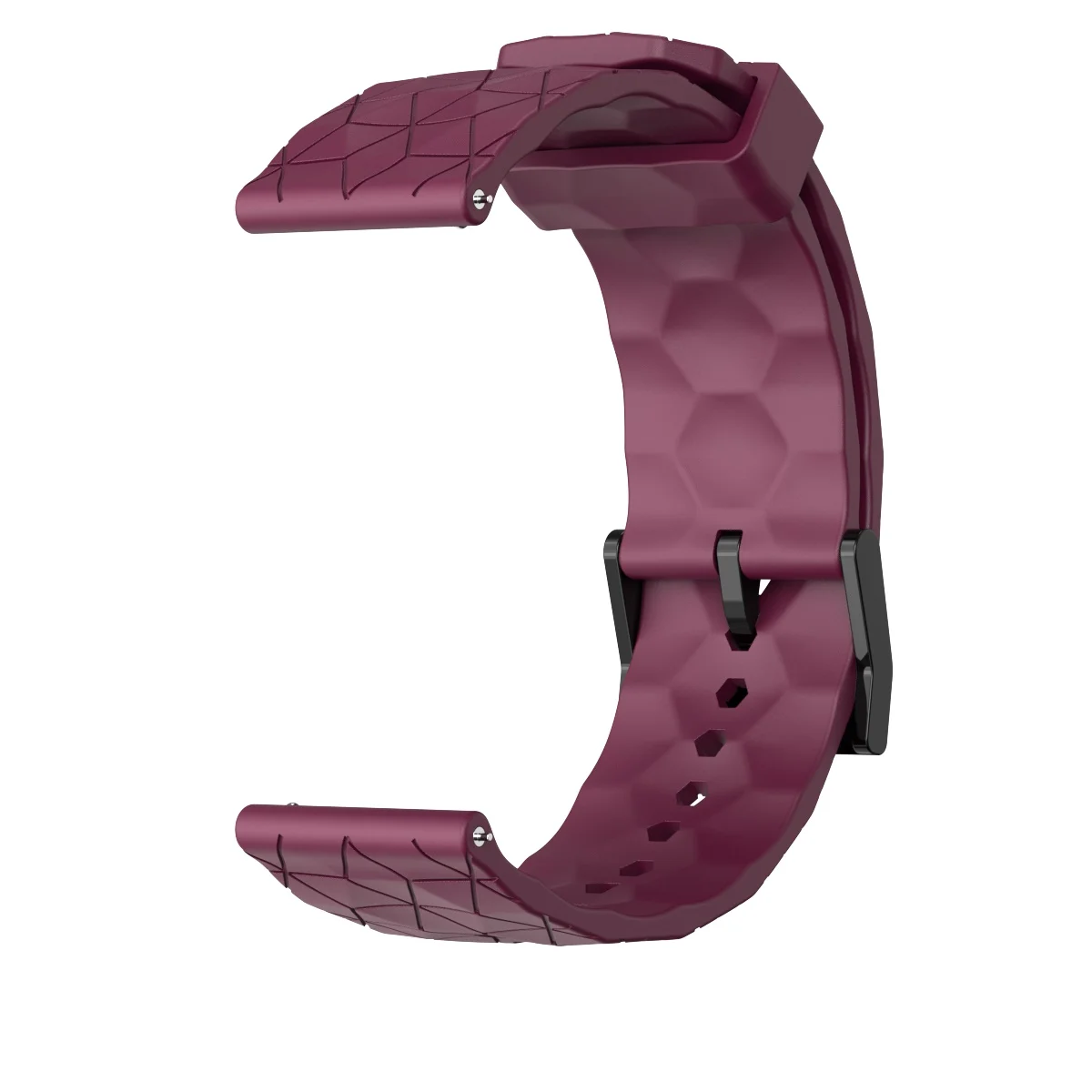 Versatile 20mm Silicone Smartwatch Strap - Universal Fit Bracelet