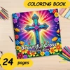 Spiral Colouring Book 24 Sheets 20x 20 cm For Graffiti Painting Drawing Book Relieve Anxiety Perfect for Many Holiday Gifts 1