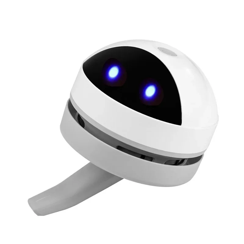 귀여운 로봇 데스크탑 진공 청소기, USB 키보드 클리너, 지우개 연필 면도기, 미니 휴대용 진공 청소기