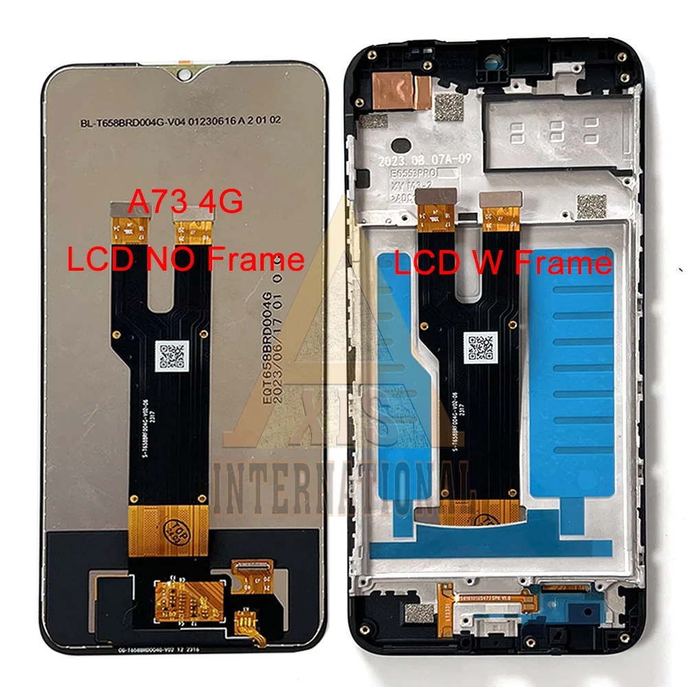 

Original For ZTE Blade A73 4G 7060 LCD Display Screen Frame Touch Panel Digitizer For ZTE Blade A73 5G/ Fresh 50 7543N