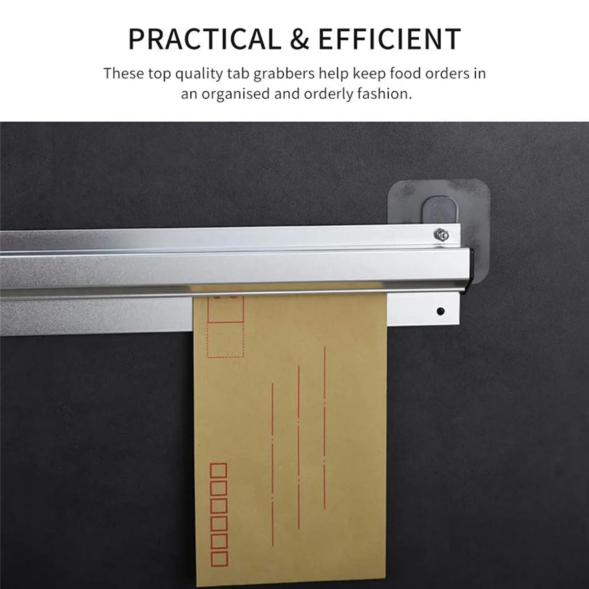 Restaurant Order Grabber,Tab Grabber Kitchen Ticket Holder Wall-Mounted Order Pads for Food Hold Orders Receipt Holder 5
