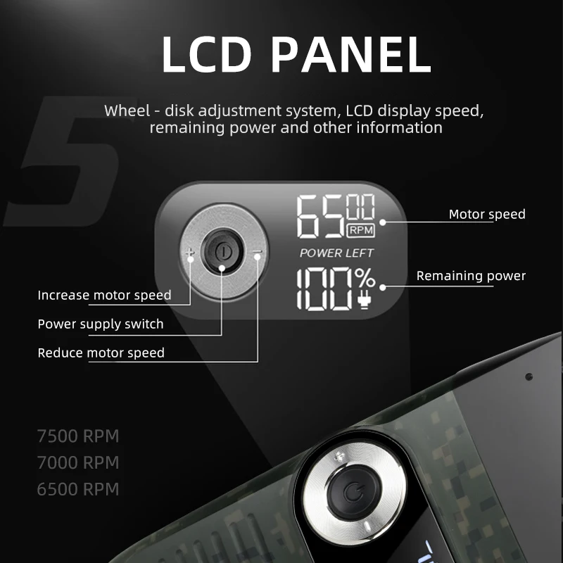 Electric Shaver Cordless Rechargeable 2 in 1 LCD Display Portable Men Reciprocating Razor Beard Trimmer Kemei
