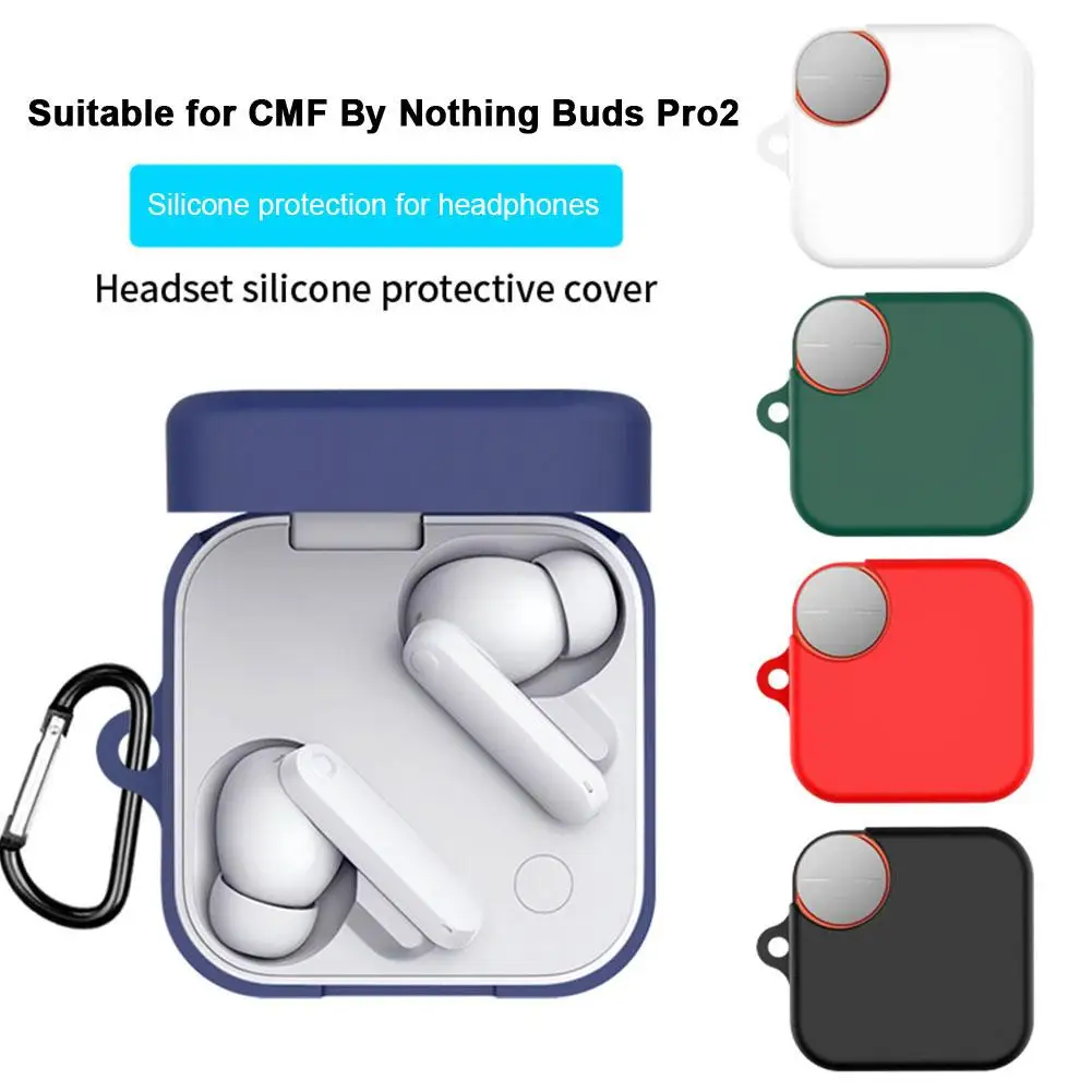 All-Inclusive Dustproof Silicone Protective Case for CMF BY Nothing Buds Pro2 Earphones