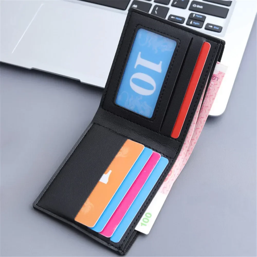 Fashion PU Leather Men Wallet Large-capacity Multi-card Slot Card Bag High Quality Folding Coin Purse 지갑