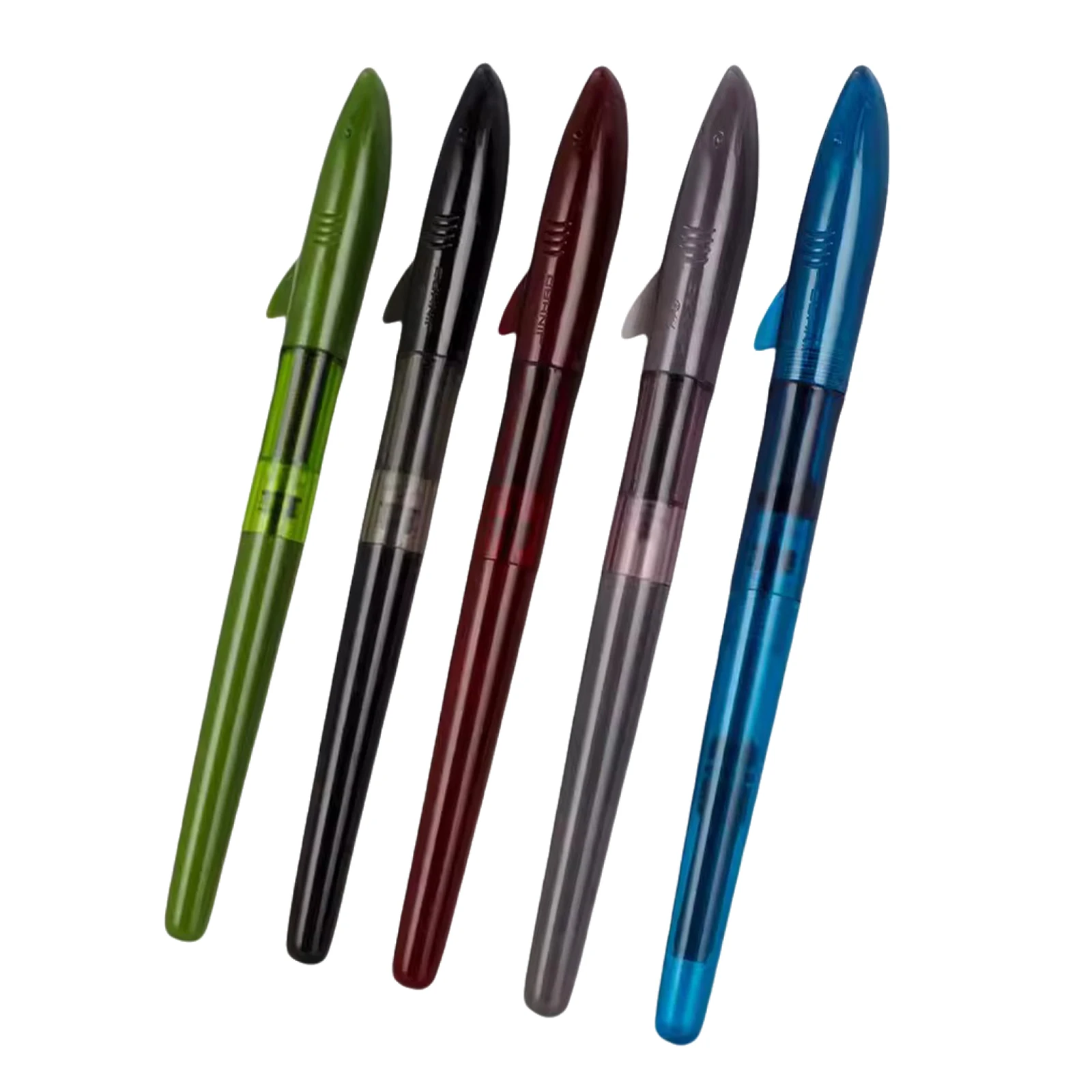 Fountain Pen Calligraphy Pen Pen Set Jinhao Plastic Fountain Pens 0.5mm F nib Cute Shark shape Calligraphy ink pens school Stationery office supplies Students gifts