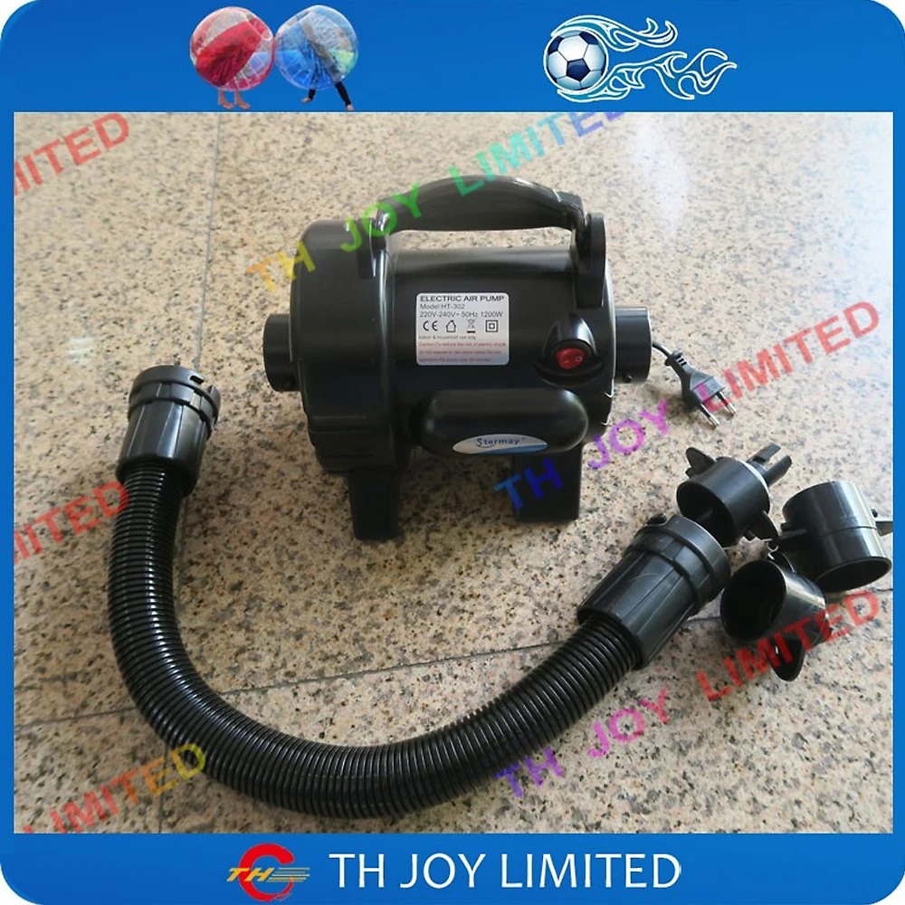 portable 1200W electric air pump air blower fan for bubble football soccer,walk zorb ball