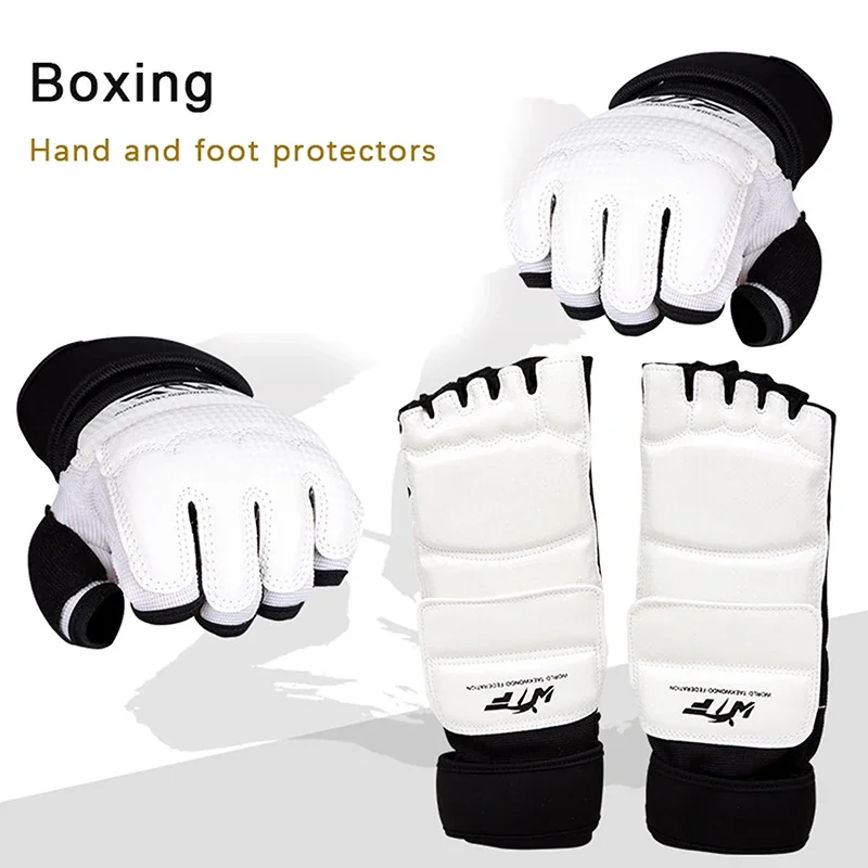 Karate Gloves Fighting Hand Protector Taekwondo Karate Professional Boxing Gloves Training Protector White Equipment