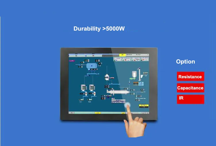 17 Inch ResistIve Touch Screen PC Linux Window Android All In One Cheap Computer Industrial Panel PC