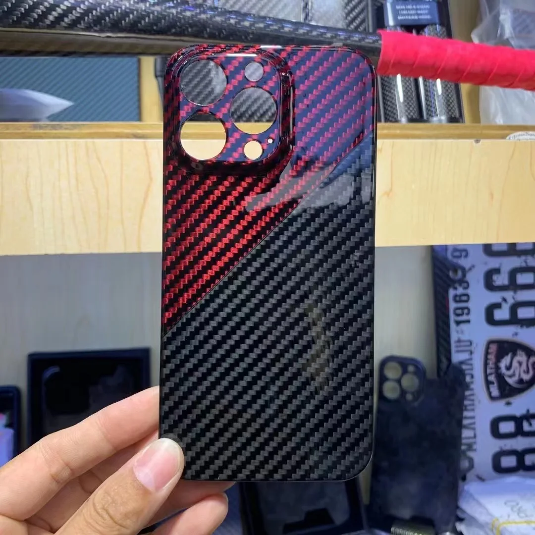 

Real Carbon Fiber Case For Iphone 13 Pro Max Case Protect The Phone Lens Anti-drop iphone 13 Mini Pro Aramid fiber Glossy Cover
