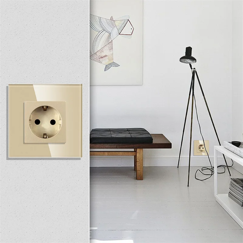 Bingoelec Wall Socket EU Plug 16A Power Germany Socket Electrical Sockets Crystal Glass Panel 228*86mm Home Improvement 8 Sc15bd1f171ef4ede8d2a5457282fa45bZ Bingoelec Wall Socket EU Plug 16A Power Germany Socket Electrical Sockets Crystal Glass Panel 228*86mm Home Improvement