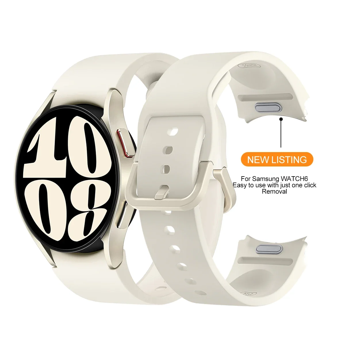 Silicone Bracelet Strap for Smartwatch - Sleek and Durable Design