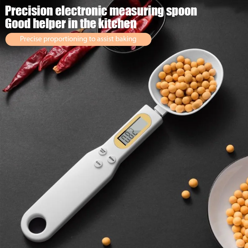 LCD Digital Kitchen Scale Electronic Cooking Food Weight Measuring Spoon  800g 0.1g Coffee Tea Sugar Spoon Scale Kitchen Tools - AliExpress