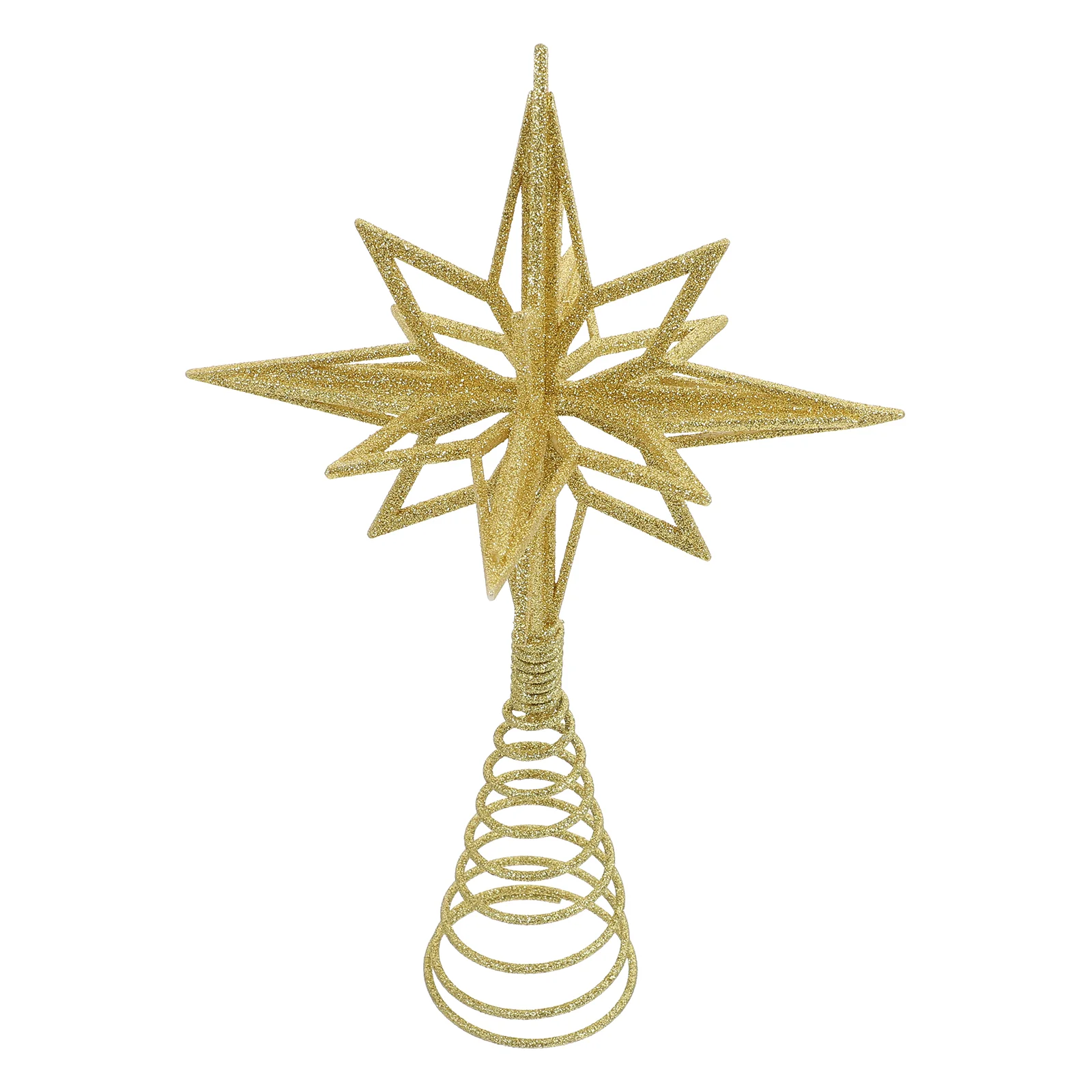 

Gold/Silver Glitter Christmas Tree Top Iron Star Christmas Decorations For Home Xmas Tree Ornaments Navidad New Year