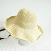 Folding Straw Hat Women's Summer Outing Sun Visor Holiday Cool Hat Seaside Beach Hat Tide Summer Hats 8