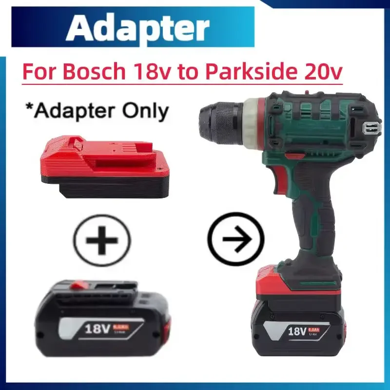 For Parkside Lidl Tools Adapter Converter Compatible For Bosch To Parkside Battery  Converter (Not Include Tools And Battery)