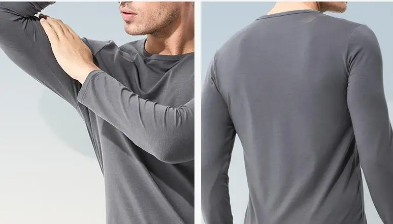 youpin Thermal underwear men's round neck cotton pants sweater bottoming thermal underwear set winter