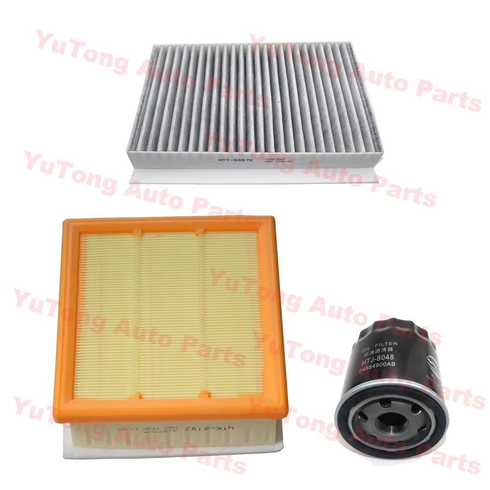 2-3pcs Filter Set For JEEP RENEGADE BU COMPASS 2.0 2.4L Cabin Air Engine Oil Filter Kit Spare Part