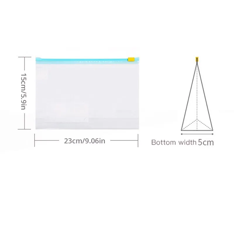 5pcs/set Transparent Food Fresh-Keeping Bag Flash Seal Slide Lock Compact Slider Zipper Bag Refrigerator Freezer Storage Fresh Keeping Bags