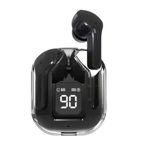 TWS Wireless Bluetooth Earphone Noise Canceling HiFi Stereo Sport Headphones with Digital Display Transparent Charging Case - Image 7