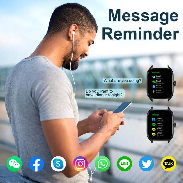LAXASFIT H9 and H6 Smartwatch Dial to Answer Calls Calorie Tracking Heart Rate Blood Oxygen Monitoring Bluetooth Smart Watch 4 LAXASFIT H9 and H6 Smartwatch Dial to Answer Calls Calorie Tracking Heart Rate Blood Oxygen Monitoring Bluetooth Smart Watch 4