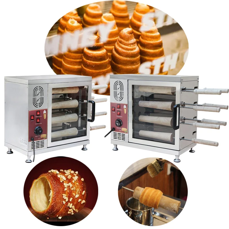 

Hungarian Bread Roll Machine Constant Temperature Automatic Rotating Ice Cream Bread Chimney Roll Machine