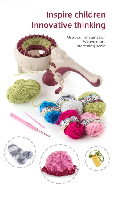 Kitcheniva DIY Hand Knitting Machine Kids Knitting Tools